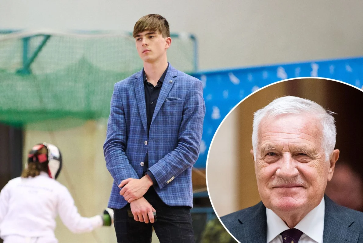 Prezidentův vnuk na ODM. Mladý Klaus střežil šermíře