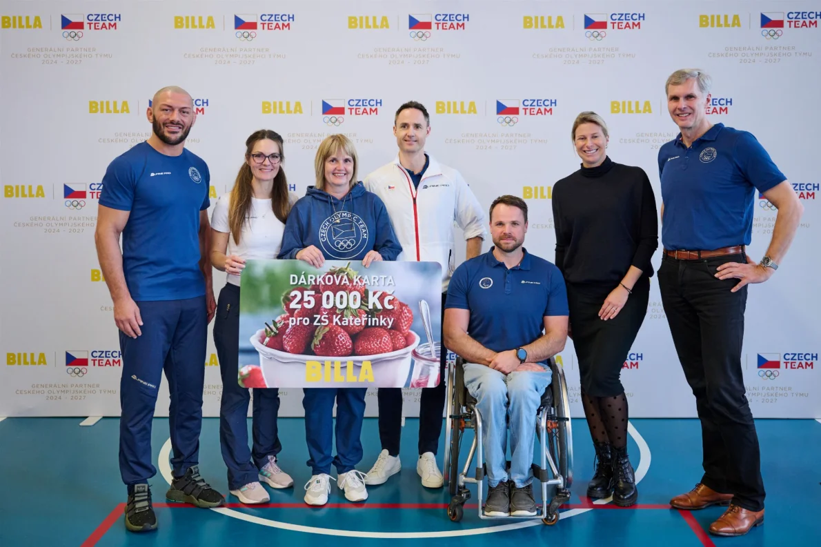 Sport, pohyb i správné stravování pro zdravý život: BILLA spojí síly  s Českým olympijským a paralympijským týmem