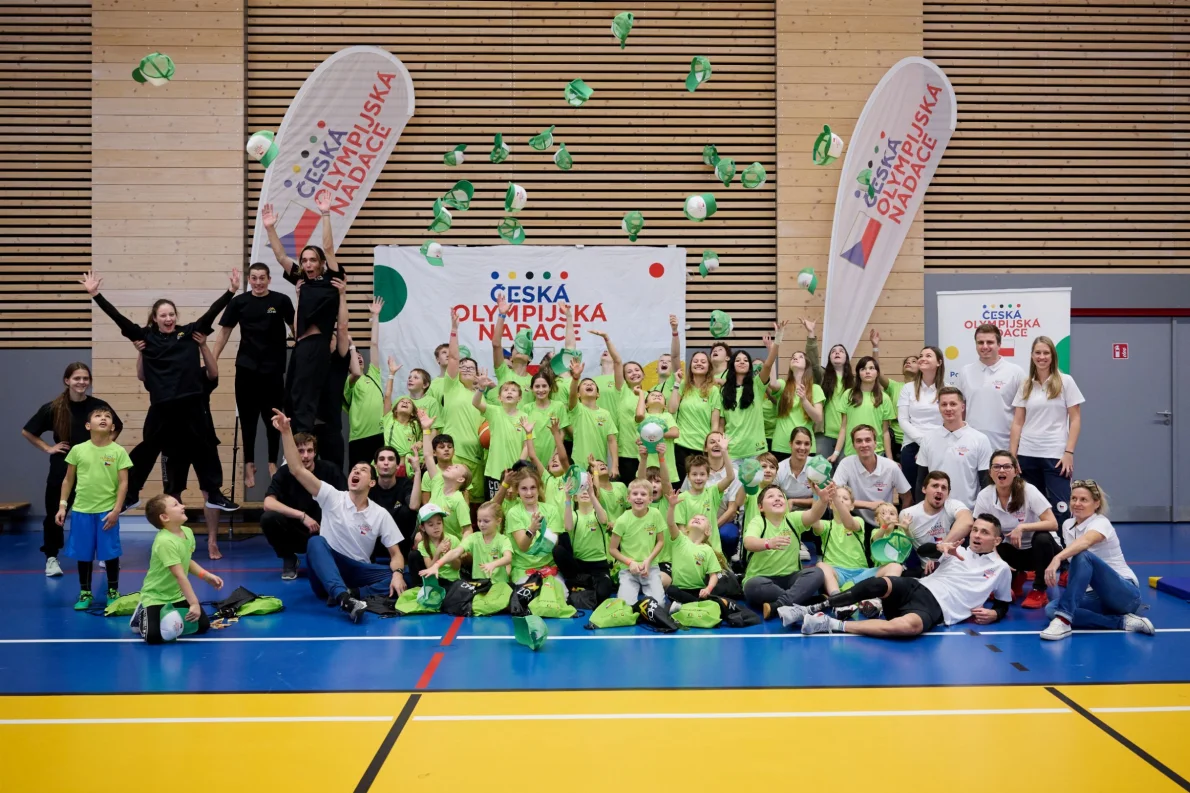 Parkour i přiznání olympioniků! Nadační děti se na sportovním workshopu bavily