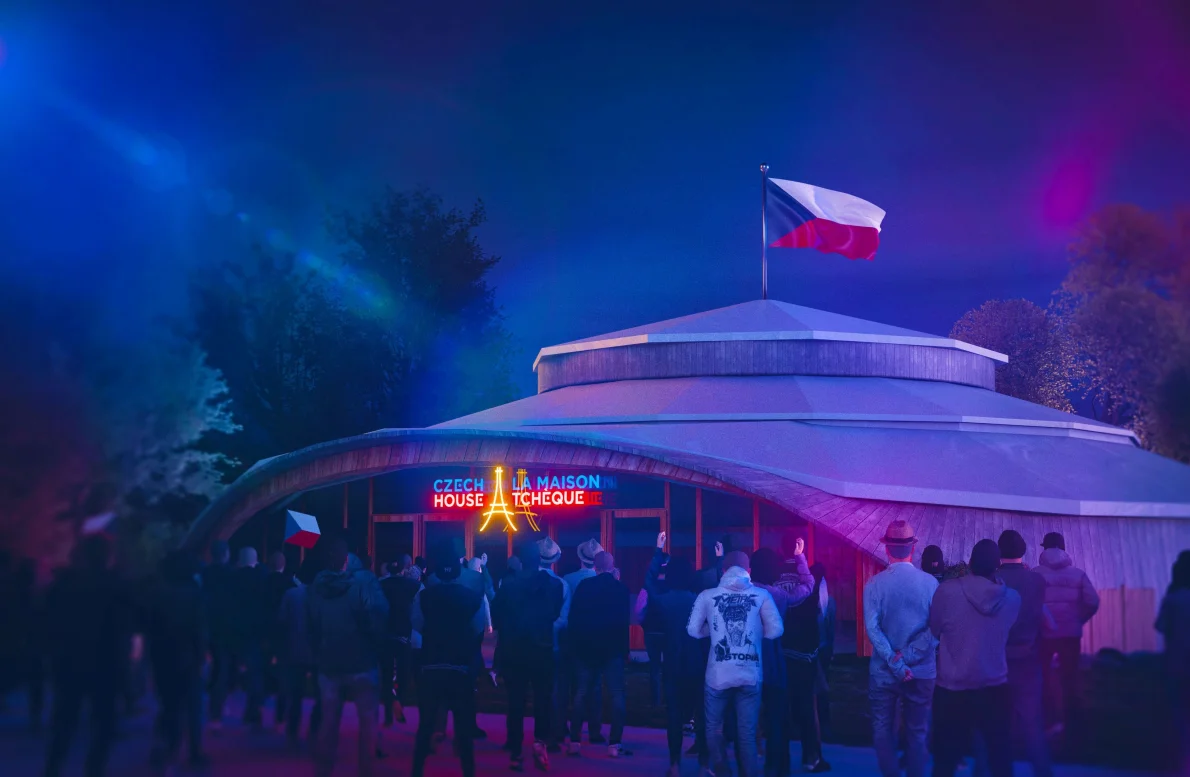 The best place in France to watch Czech olympians outside the venues? Czech House in the cabaret!