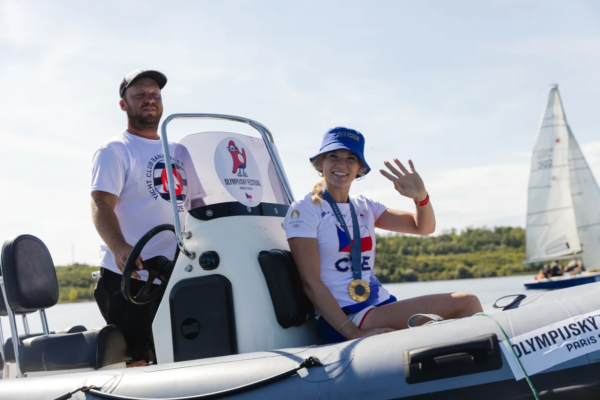 Zlatá hodinka na Olympijském festivalu. Fanoušci přivítali tenistku Siniakovou