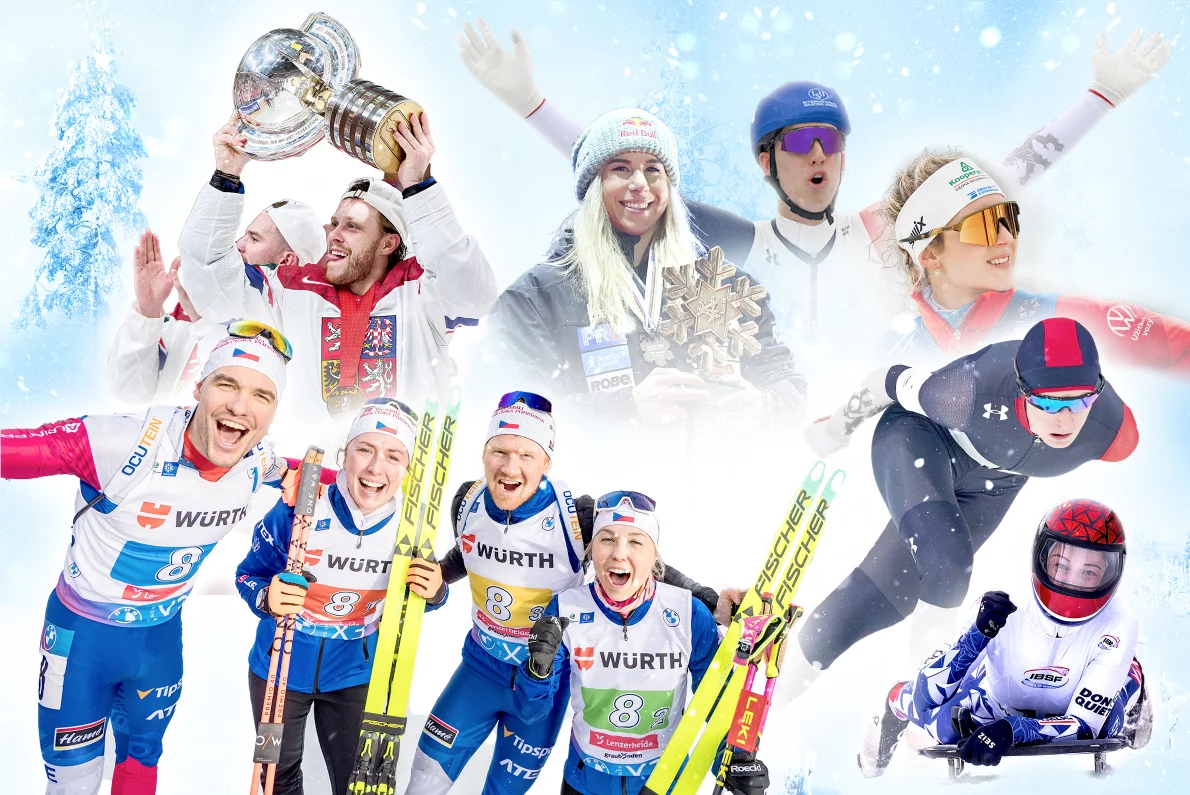 Sezóna hrdosti. Češi zářili na sněhu i ledu a míří za olympijským snem